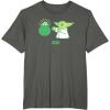 imageStar Wars The Mandalorian St Patricks Day Pot O Gold TShirtAsphalt Grey