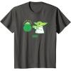 imageStar Wars The Mandalorian St Patricks Day Pot O Gold TShirtAsphalt Grey