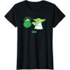 imageStar Wars The Mandalorian St Patricks Day Pot O Gold TShirtBlack