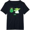 imageStar Wars The Mandalorian St Patricks Day Pot O Gold TShirtBlack