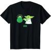 imageStar Wars The Mandalorian St Patricks Day Pot O Gold TShirtBlack