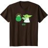 imageStar Wars The Mandalorian St Patricks Day Pot O Gold TShirtBrown