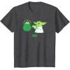 imageStar Wars The Mandalorian St Patricks Day Pot O Gold TShirtDark Heather Grey