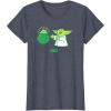 imageStar Wars The Mandalorian St Patricks Day Pot O Gold TShirtHeather Blue