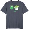 imageStar Wars The Mandalorian St Patricks Day Pot O Gold TShirtHeather Blue