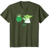 imageStar Wars The Mandalorian St Patricks Day Pot O Gold TShirtOlive Green
