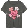imageStar Wars Valentines Day Candy Hearts TShirtAsphalt Grey