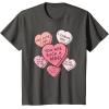 imageStar Wars Valentines Day Candy Hearts TShirtAsphalt Grey