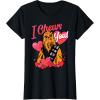 imageStar Wars Valentines Day Chewbacca Hearts I Chews You TShirtBlack