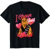 imageStar Wars Valentines Day Chewbacca Hearts I Chews You TShirtBlack