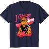 imageStar Wars Valentines Day Chewbacca Hearts I Chews You TShirtNavy Blue