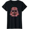 imageStar Wars Valentines Day Darth Vader Helmet Love Hearts TShirtBlack