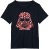 imageStar Wars Valentines Day Darth Vader Helmet Love Hearts TShirtBlack