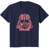 imageStar Wars Valentines Day Darth Vader Helmet Love Hearts TShirtNavy Blue