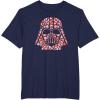 imageStar Wars Valentines Day Darth Vader Helmet Love Hearts TShirtNavy Blue