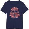 imageStar Wars Valentines Day Darth Vader Helmet Love Hearts TShirtNavy Blue