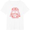 imageStar Wars Valentines Day Darth Vader Helmet Love Hearts TShirtWhite