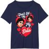 imageStar Wars Valentines Day Han ampamp Leia Dont Let Me Fly Solo TShirtNavy Blue