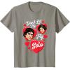 imageStar Wars Valentines Day Han ampamp Leia Dont Let Me Fly Solo TShirtSlate Grey