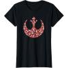 imageStar Wars Valentines Day Rebel Alliance Symbol Logo Hearts TShirtBlack