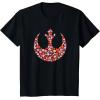 imageStar Wars Valentines Day Rebel Alliance Symbol Logo Hearts TShirtBlack