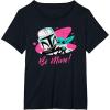 imageStar Wars Valentines Day The Mandalorian and Grogu Be Mine TShirtBlack