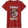 imageStar Wars Valentines Day Yoda Best Vintage TShirtCranberry Red