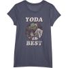 imageStar Wars Valentines Day Yoda Best Vintage TShirtHeather Blue