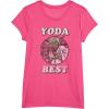 imageStar Wars Valentines Day Yoda Best Vintage TShirtPink Heather