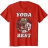 imageStar Wars Valentines Day Yoda Best Vintage TShirtRed