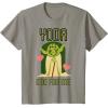 imageStar Wars Yoda One For Me Cute Valentines Day Disney TShirtSlate Grey