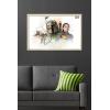imageTrends International Star Wars The Book of Boba Fett  Boba and Fennec Shand Illustrated Wall Poster 34L x 224W Premium Unframed VersionBlonde Framed Version