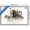 imageTrends International Star Wars The Book of Boba Fett  Boba and Fennec Shand Illustrated Wall Poster 34L x 224W Premium Unframed VersionGray Framed Version