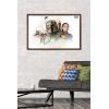 imageTrends International Star Wars The Book of Boba Fett  Boba and Fennec Shand Illustrated Wall Poster 34L x 224W Premium Unframed VersionMahogany Framed Version
