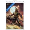 imageTrends International Star Wars The Book of Boba Fett  Boba on Tatooine Wall Poster 22375quot x 34quot Premium Unframed VersionPremium Print and White Hanger Bundle