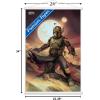 imageTrends International Star Wars The Book of Boba Fett  Boba on Tatooine Wall Poster 22375quot x 34quot Premium Unframed VersionPremium Print and White Hanger Bundle