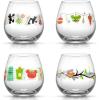 imageJoyJolt Star Wars Dark Side Stemless Drinking Glasses Set of 4 15 oz Tumblers Kitchen Glasses ft General Grievous Kylo Ren Darth Vader Emperor Palpatine Darth Maul4 Count Pack of 1