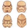 imagePICNIC TIME Bottle Openers Wood Coasters Set of 4 35 x 5 x 4 Star Wars Stormtrooper  Parawood