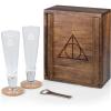 imagePICNIC TIME Star Wars Darth Vader Drinking Glasses Gift Set Star Wars Gifts Acacia WoodHarry Potter Deathly Hallows  Acacia Wood