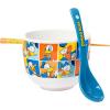 imageSilver Buffalo Star Wars Japanese Art Featuring Darth Vader Yoda Chewbacca Death Star and Stormtrooper Ceramic Ramen Noodle Rice Bowl with Chopsticks Microwave Safe 30 OuncesDonald Duck Spoon