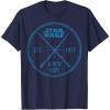 imageStar Wars A New Hope Est 1977 Vintage Craft Graphic TShirt TShirtNavy Blue