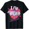 imageStar Wars Anti Valentines Day Millennium Falcon I Fly Solo TShirtBlack