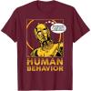 imageStar Wars C3PO I Just Dont Understand Human Behavior Quote TShirtBurgundy
