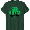 imageStar Wars Characters Silhouettes Shamrock St Patricks Day TShirtDark Green