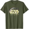imageStar Wars Classic St Patricks Day Raining Clovers Logo TShirtOlive Green