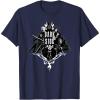 imageStar Wars Darth Vader Dark Side Galactic Villains Gothic TShirtNavy Blue