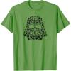 imageStar Wars Darth Vader St Patricks Day Shamrocks Distressed TShirtGrass Green