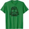 imageStar Wars Darth Vader St Patricks Day Shamrocks Distressed TShirtKelly Green
