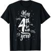 imageStar Wars May The 4th Be With You Space Text TShirtBlack