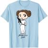 imageStar Wars Princess Leia Cute Cartoon Graphic TShirt TShirtBaby Blue
